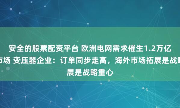 安全的股票配资平台 欧洲电网需求催生1.2万亿欧元市场 变压器企业：订单同步走高，海外市场拓展是战略重心