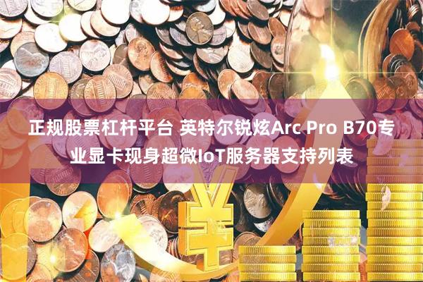 正规股票杠杆平台 英特尔锐炫Arc Pro B70专业显卡现身超微IoT服务器支持列表